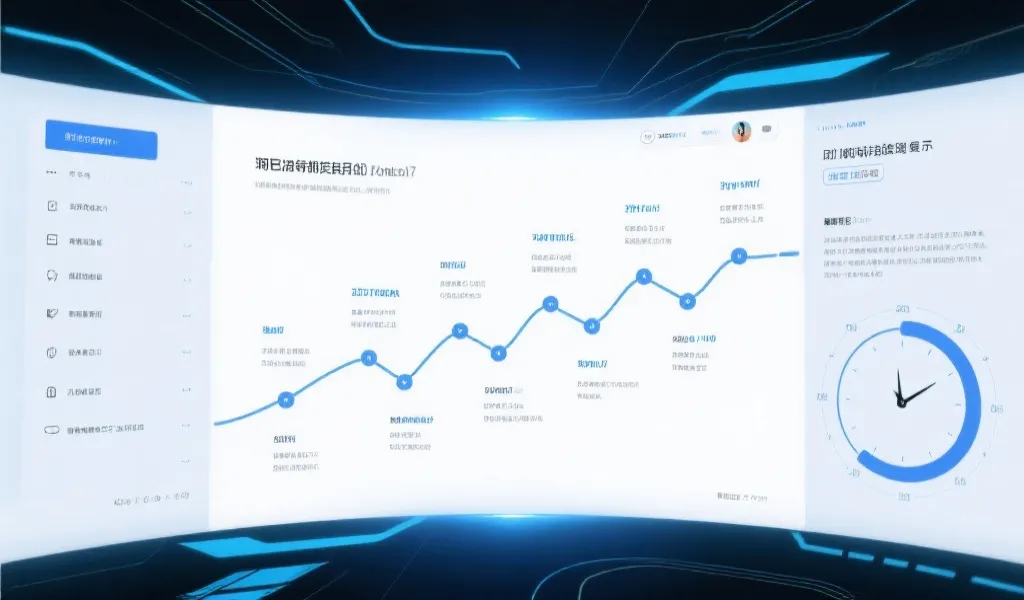 整洁的信息公告时间线界面